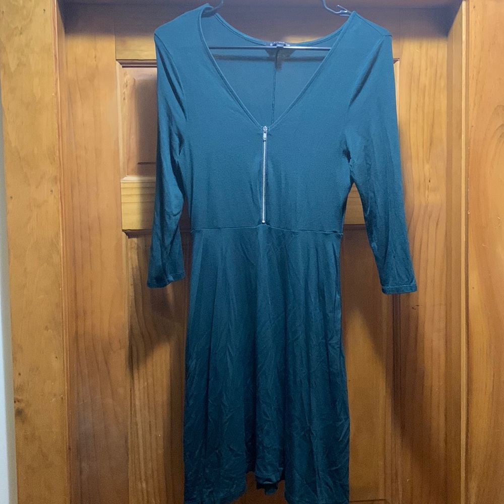 Express mini dress perfect to wear with tights or leggings!